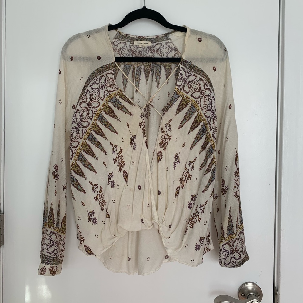 Patterned going out top